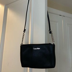 Black Calvin Klein Crossbody Bag - Silver Hardware